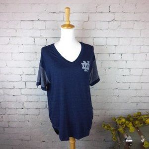 Blue 84 NCAA Notre Dame Soft Crest Top Navy Medium